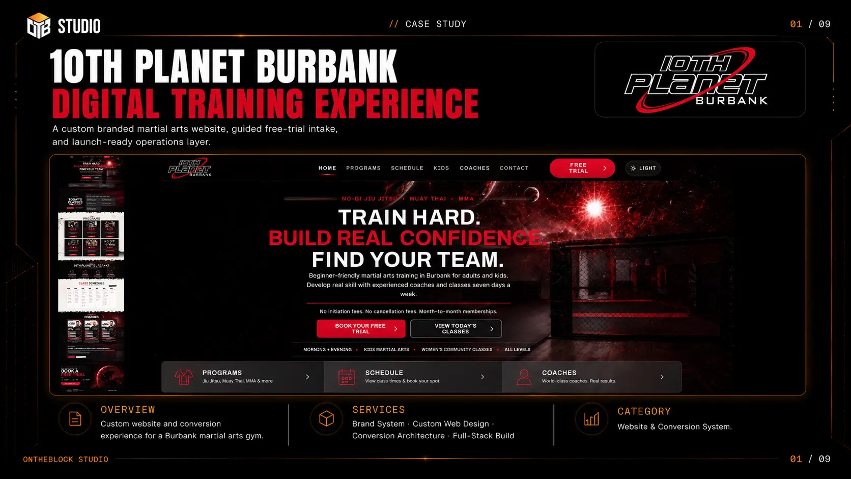 10th Planet Burbank Digital Training Experience case-study cover