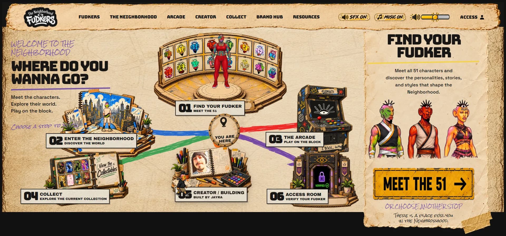FUDkers.xyz redesigned home experience shown in a desktop browser frame