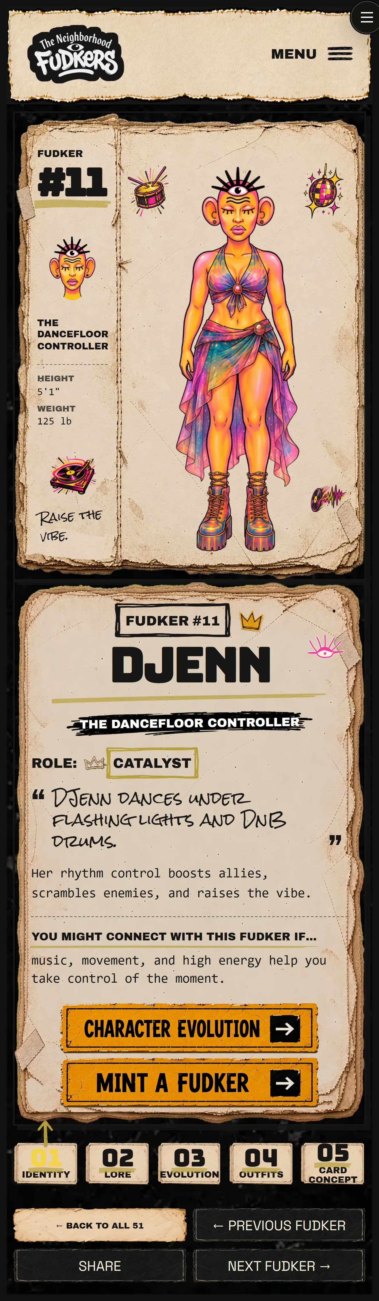 FUDkers.xyz mobile dossier page