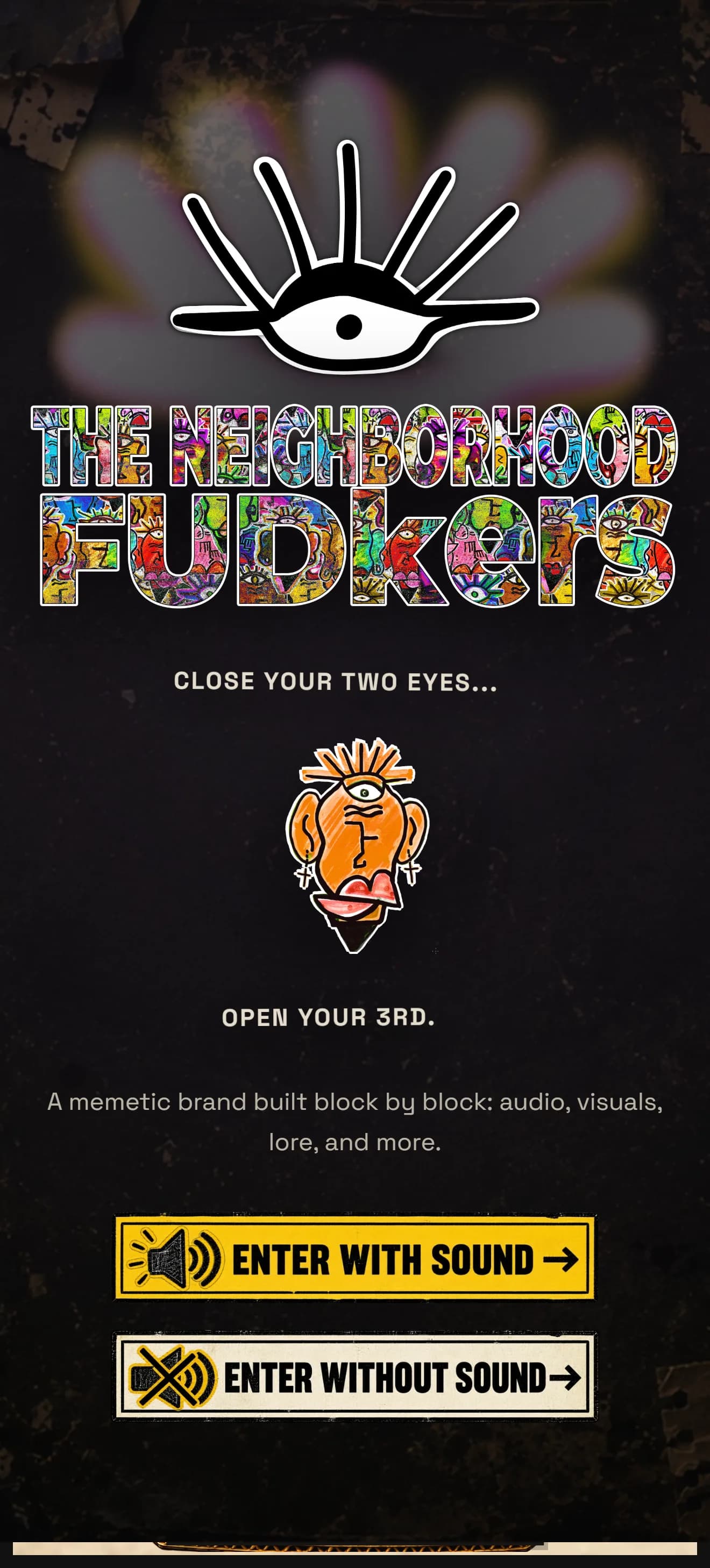 FUDkers.xyz mobile introduction page